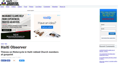 Desktop Screenshot of haitiobserver.com